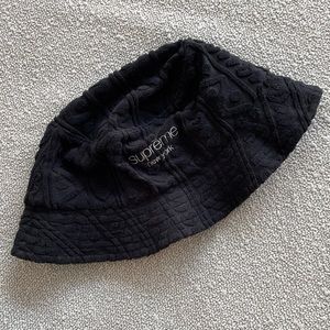 Supreme Terry Pattern Crusher Bucket Hat